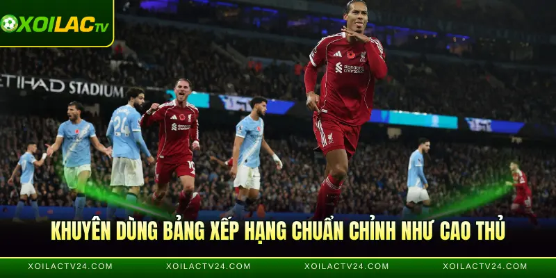 Khuyên dùng bảng xếp hạng chuẩn chỉnh như cao thủ