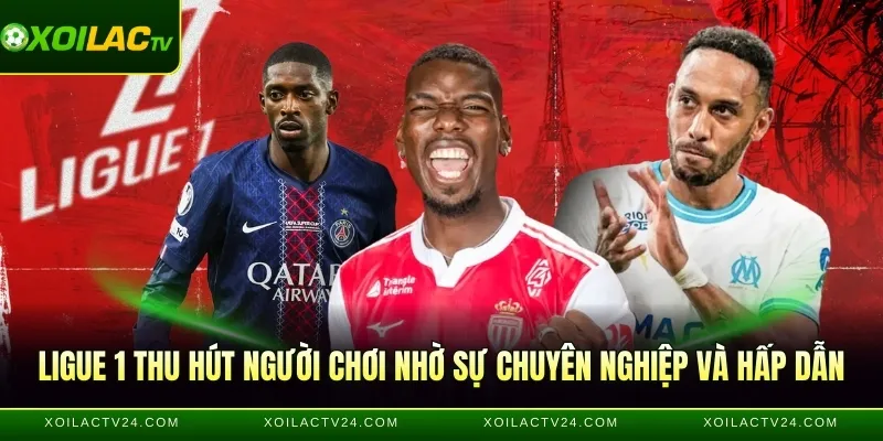 Ligue 1 thu hút người chơi nhờ sự chuyên nghiệp và hấp dẫn